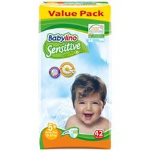 پوشک بیبی لینو سایز 5Plus مدل Value Pack بسته 42 عددی Baby Lino Value Pack Size 5Plus Diaper Pack of 42